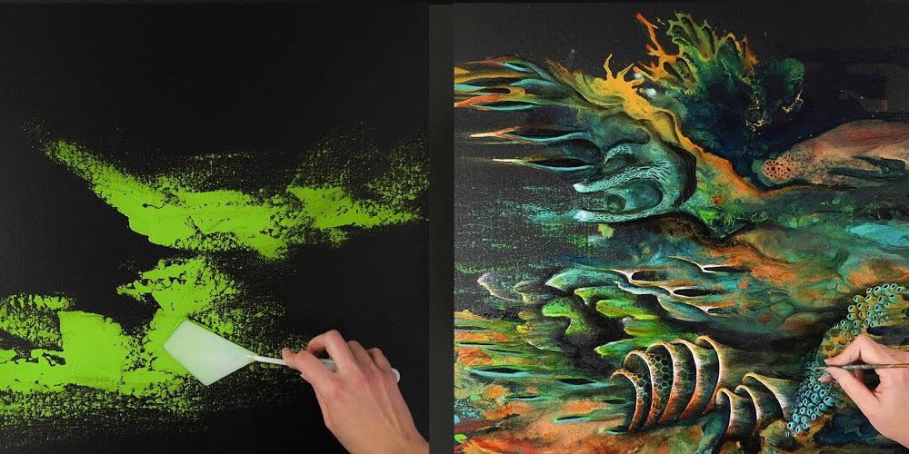 The Types Of Canvas And Acrylic Paints